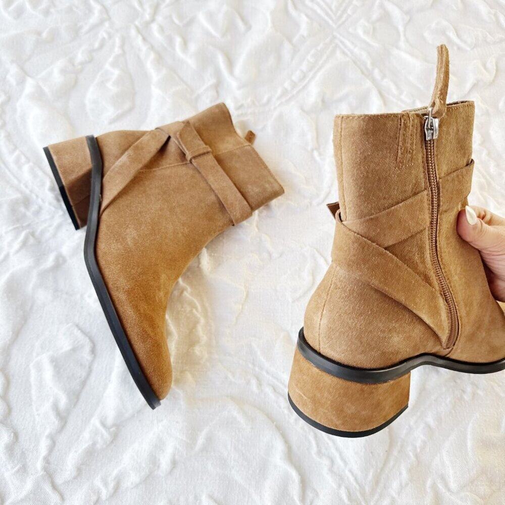 Dolce Vita Leland Suede Block Heel Boot Size 9.5 New - Picture 11 of 12